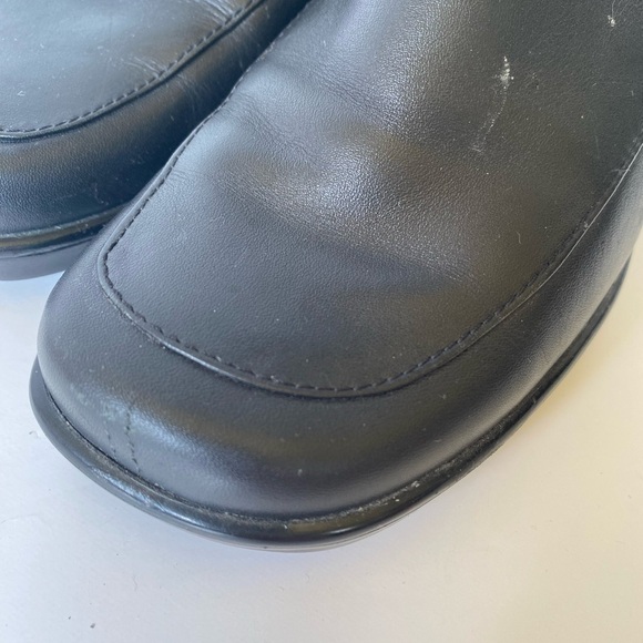 Rockport black leather block heel square toe shoe women’s 6.5 - Picture 8 of 14